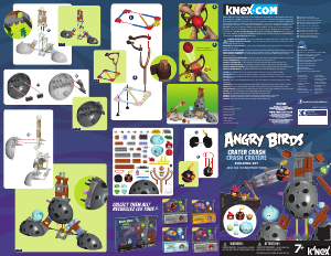 Manuale K'nex set 72437 Angry Birds Crater crash