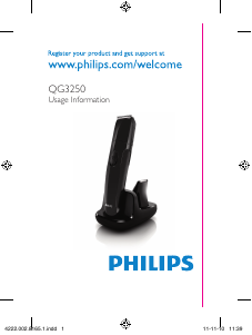説明書 フィリップス QG3250 ヘアクリッパー