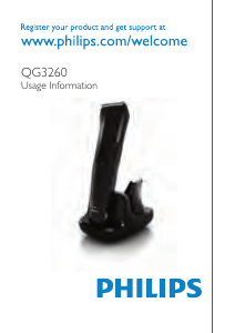 Handleiding Philips QG3260 Tondeuse
