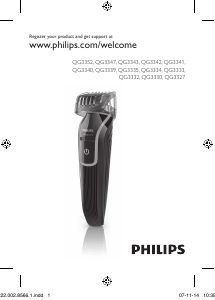 كتيب فيليبس QG3333 ماكينة قص الشعر