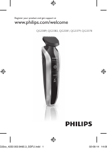 Bruksanvisning Philips QG3379 Hårklippare
