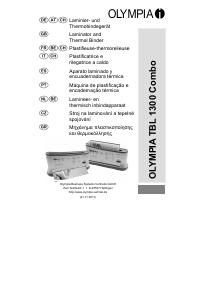 Εγχειρίδιο Olympia TBL 1300 Μηχανή βιβλιοδεσίας