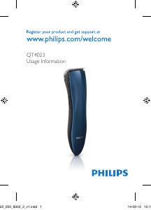Handleiding Philips QT4023 Baardtrimmer