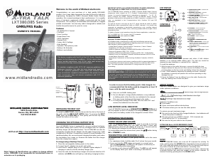 Handleiding Midland LXT380 Walkie-talkie