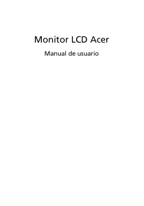 Kasutusjuhend Acer BM320 LCD-kuvar