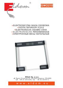 Manual Eldom GWO210 Scale