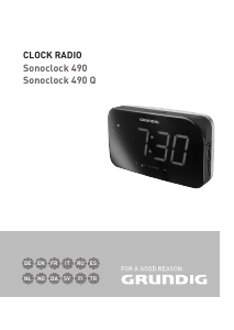 Kullanım kılavuzu Grundig Sonoclock 490 Q Radyolu çalar saat