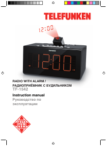 Manual Telefunken TF-1542 Alarm Clock Radio