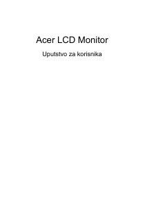 Priručnik Acer CCB271HU LCD zaslon