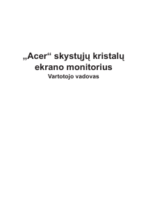 Vadovas Acer CM3271K Skystakristalis monitorius