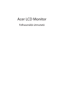 Használati útmutató Acer EB192QB LCD-monitor
