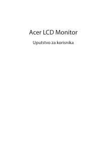 Priručnik Acer EB321HQUC LCD zaslon