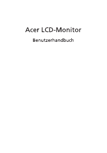 Bedienungsanleitung Acer ED273B LCD monitor