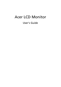Handleiding Acer ED320QRP LCD monitor