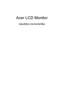 Priručnik Acer ED320QRP LCD zaslon