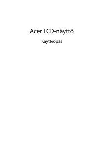 Käyttöohje Acer EEB243YU Nestekidenäyttö