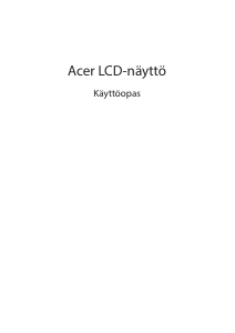 Käyttöohje Acer EEB490QK Nestekidenäyttö