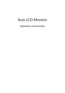 Priručnik Acer EEB550K LCD zaslon