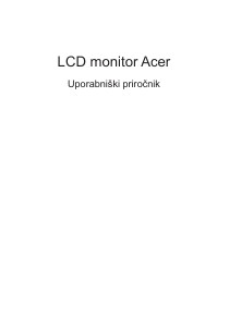 Priročnik Acer EG220QP LCD-zaslon