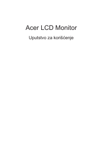 Priručnik Acer EG270P LCD zaslon