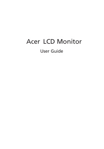 Handleiding Acer EH301CUR LCD monitor