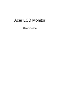 Handleiding Acer EI272URP LCD monitor