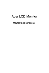 Priručnik Acer EI431CRP LCD zaslon