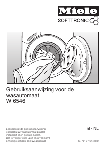Handleiding Miele W 6546 Wasmachine