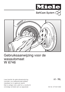 Handleiding Miele W 6746 Wasmachine