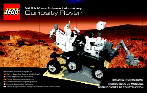 Manual de uso Lego set 21104 Ideas NASA Mars science laboratory Curisoty Rover