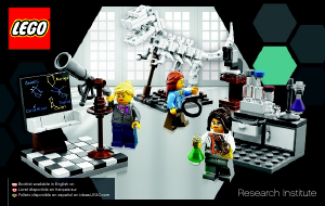 Manual de uso Lego set 21110 Ideas Instituto de investigación