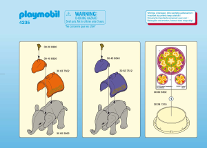 Manuale Playmobil set 4235 Circus Elefantini