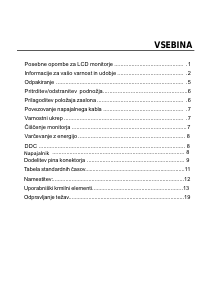 Priročnik Acer GN246HL LCD-zaslon