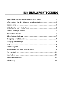 Bruksanvisning Acer GN276HL LCD skärm