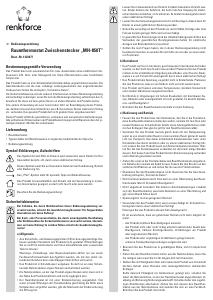 Bedienungsanleitung Renkforce MH-850T Thermostat