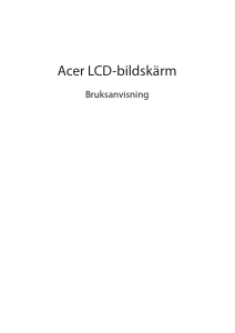 Bruksanvisning Acer UT222Q LCD skärm
