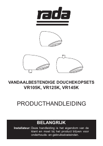 Handleiding Rada VR145K Douchekop
