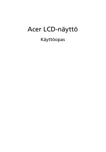 Käyttöohje Acer V226HQLB Nestekidenäyttö