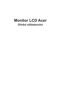 Manual Acer VG242YP Monitor LCD