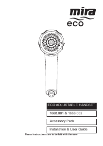 Bruksanvisning Mira Eco Duschhuvud
