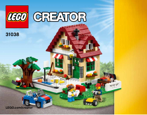 Manual Lego set 31038 Creator Changing seasons