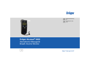 Handleiding Dräger Alcotest 6820 Alcoholtester