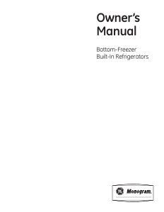 Manual Monogram ZICP360SRDSS Fridge-Freezer