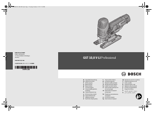 Használati útmutató Bosch GST 10.8 V-LI Professional Szúrófűrész
