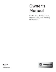 Manual Monogram ZFGP21HZJ Fridge-Freezer