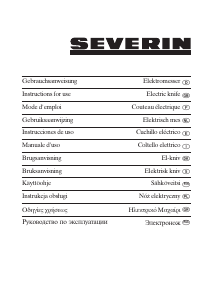 Руководство Severin EM 3965 Электрический нож