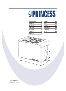 Manual de uso Princess 142613 Simply White Tostador