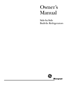 Manual Monogram ZISW420DMA Fridge-Freezer