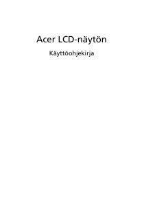 Käyttöohje Acer KB242HYL Nestekidenäyttö