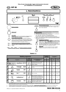 Manuale Whirlpool WP 66/1 IX Lavastoviglie